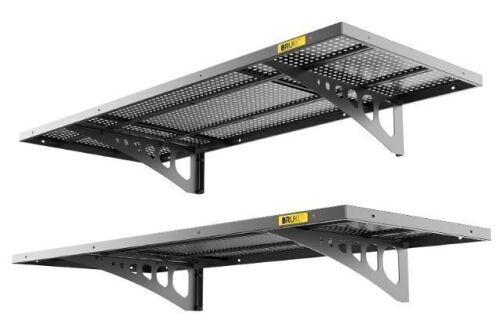 Brukid 1.64x4ft Adjustable Metal Wall Shelves, 2 Pack - Lot 264