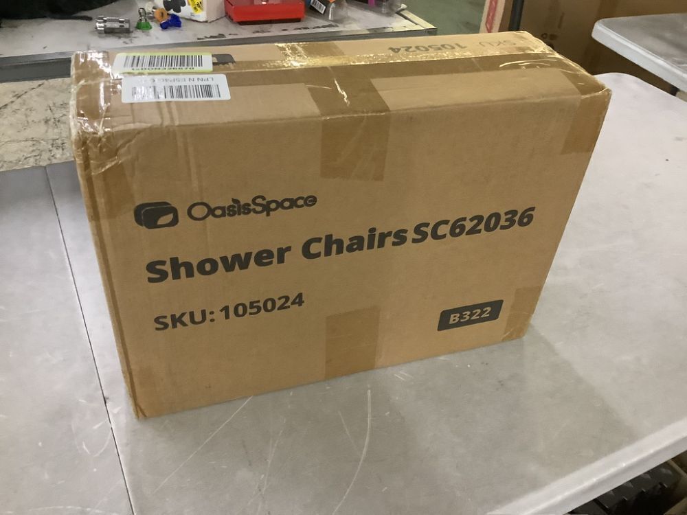 OasisSpace Heavy Duty Shower Chair with Back - Image 2 - Lot 567