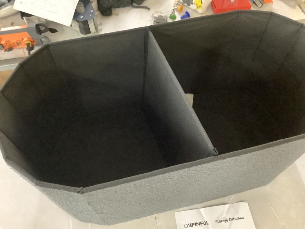 30.3" Collapsible Ottoman with Storage - Image 6 - Lot 569