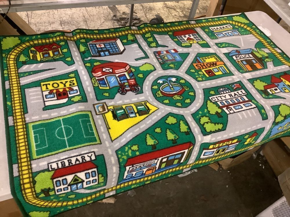 Kids Educational Learning City Life Road Non Skid Area Rug 3'3" x 4'7" - Image 2 - Lot 570