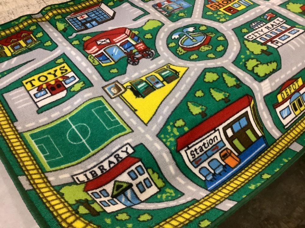 Kids Educational Learning City Life Road Non Skid Area Rug 3'3" x 4'7" - Image 3 - Lot 570