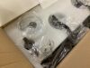 JAZAVA 5 Light Vanity Light Fixture with Milky White Frosted Shades - Thumbnail 3