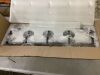 JAZAVA 5 Light Vanity Light Fixture with Milky White Frosted Shades - Thumbnail 4