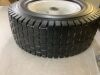 AR-PRO 13 x 5.00-6 Universal Tubeless Lawn Mower Tires with Rim, 3" Centered Hub and 3/4" Bushings, 2 Pack - Thumbnail 2