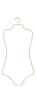 Body Shape Wire Swimsuit Hangers, 9 Pack - Thumbnail 1