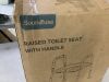 Toilet Seat Riser with Handles, 400lb Capacity - Thumbnail 4