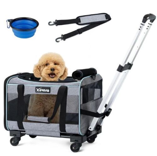 Xevera Rolling Pet Carrier with Telescopic Handle - Lot 673