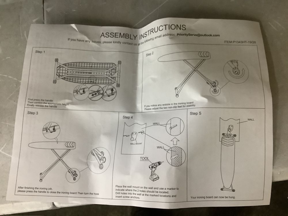 Ironing Board 43" x 13" - Image 6 - Lot 677