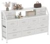 14 Drawer White Dresser 55" - Thumbnail 1