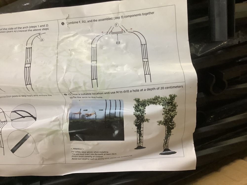 Garden Arch 98" x 94" - Image 3 - Lot 761