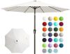 9FT Outdoor Patio Umbrella, Creamy White - Thumbnail 1