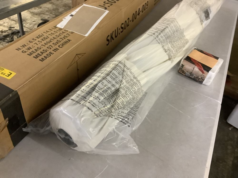 9FT Outdoor Patio Umbrella, Creamy White - Image 3 - Lot 763