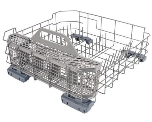 Dishwasher Lower Rack Assembly & Silverware Basket Compatible with GE Dishwashers - Lot 764