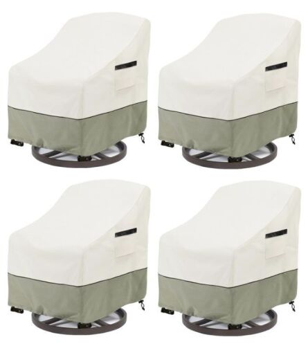 Patio Swivel Chair Covers, 4 Pack - Lot 768