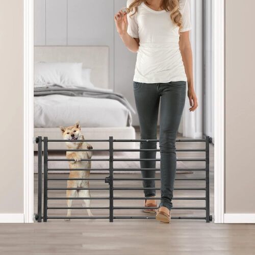 Malier Indoor Dog Gate with Door - Lot 773
