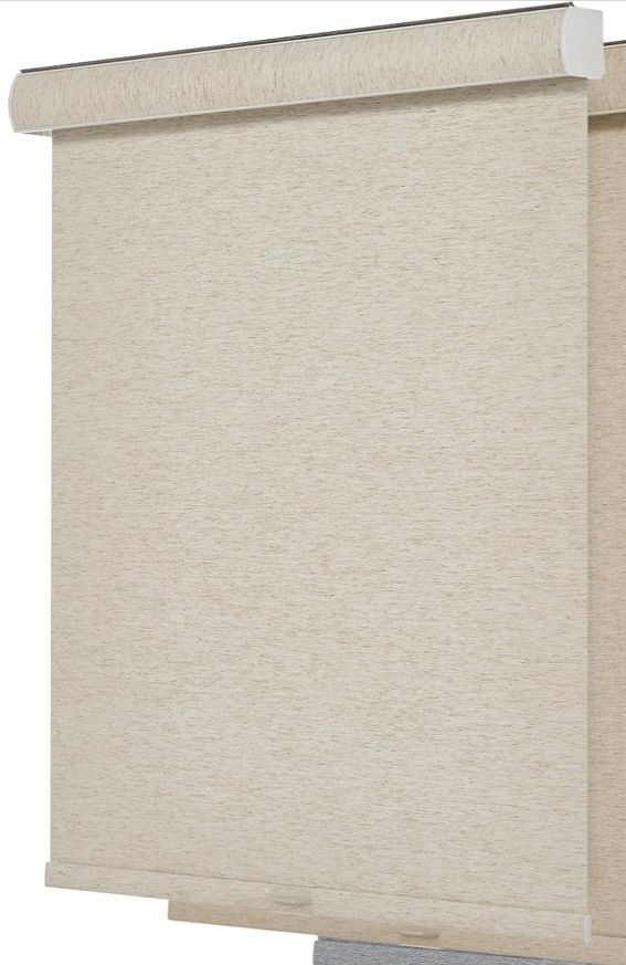 Persilux Linen Fabric Blackout Roller Shades, Cream, 30" x 72" - Image 1 - Lot 777