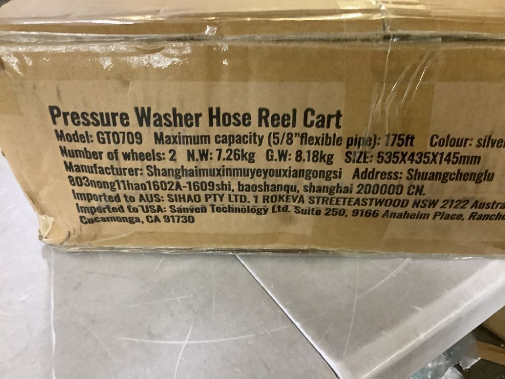 VEVOR Hose Reel Cart, Hold Up to 175 ft of 5/8’’ Hose - Image 6 - Lot 117JF