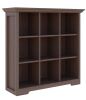 OSCHF 9-Cube Lattice Bookshelf, Walnut - Thumbnail 1