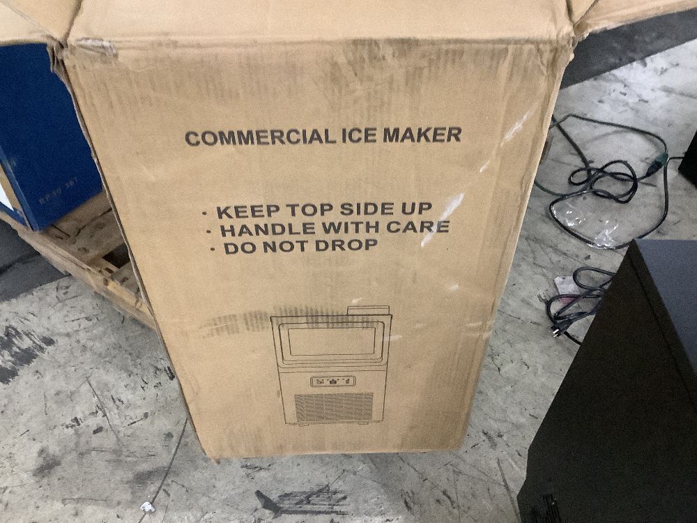 Hooure 13.5 in. 80LBS/24H Freestanding Full Size Cubes Commercial Ice Maker in Stainless Steel - Image 10 - Lot 23JF