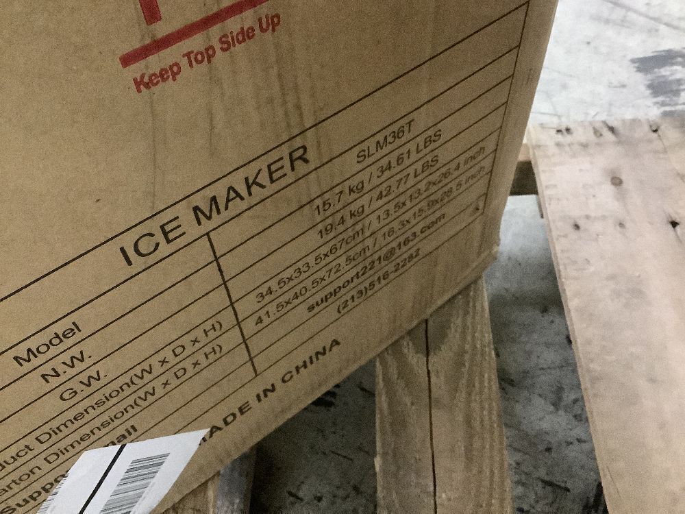 Hooure 13.5 in. 80LBS/24H Freestanding Full Size Cubes Commercial Ice Maker in Stainless Steel - Image 11 - Lot 23JF