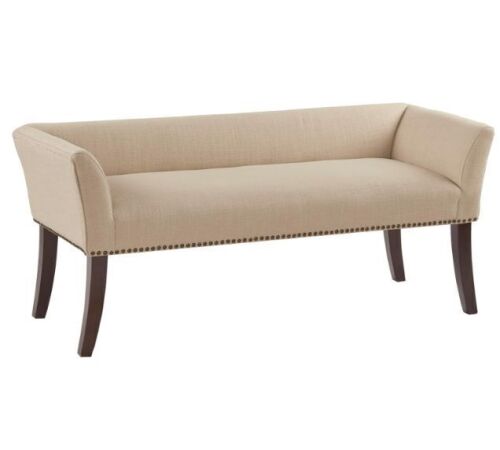 Madison Park Accent Bench, Upholstered with Nailhead Trim & Padded Seat, 49.5" x 19.25" x 23" - Lot 55