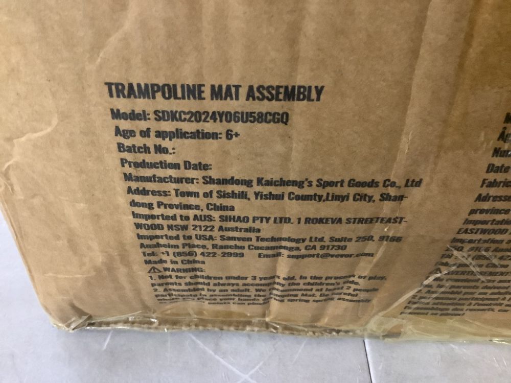 VEVOR Replacement Trampoline Mat, Fits 14ft. Round Frame - Image 4 - Lot 273JF