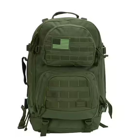 Rockland Military Tactical 20 in. Green Laptop Backpack - Image 1 - Lot 277JF