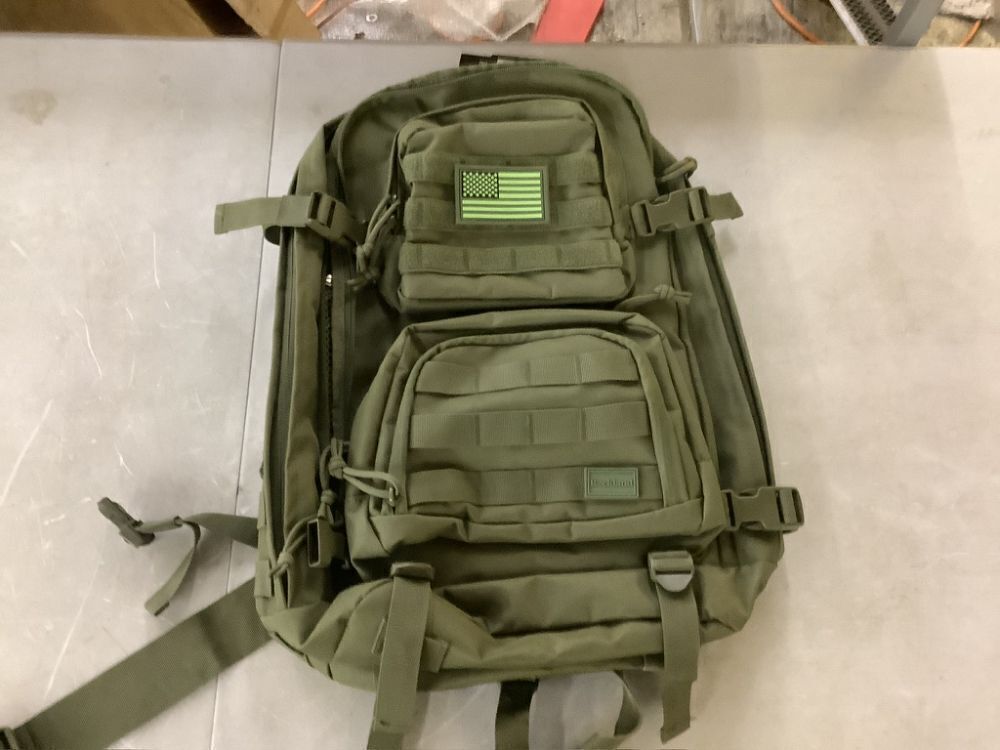 Rockland Military Tactical 20 in. Green Laptop Backpack - Image 2 - Lot 277JF