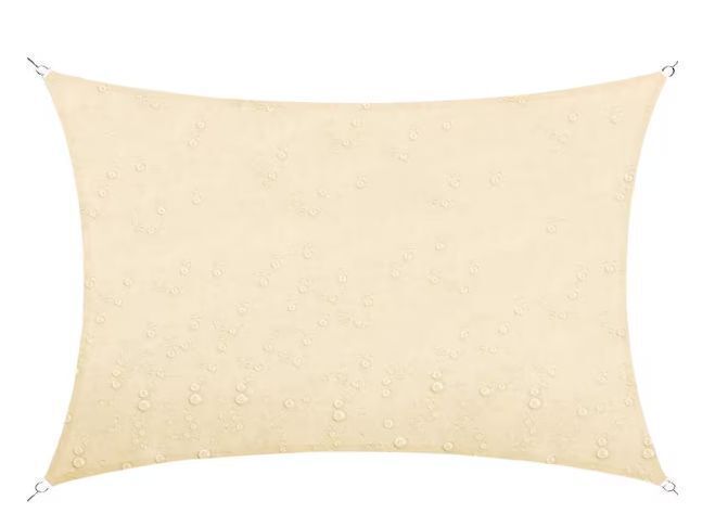 COLOURTREE 12 ft. x 7 ft. 220 GSM Waterproof Beige Rectangle Sun Shade Sail - Image 1 - Lot 362JF