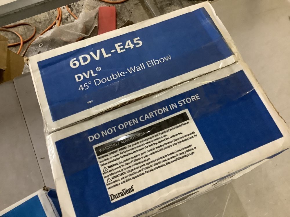 DuraVent 6" Diameter Stove Pipe Damper, Double Wall Elbow & Adjustable Stove Pipe - Image 6 - Lot 365JF