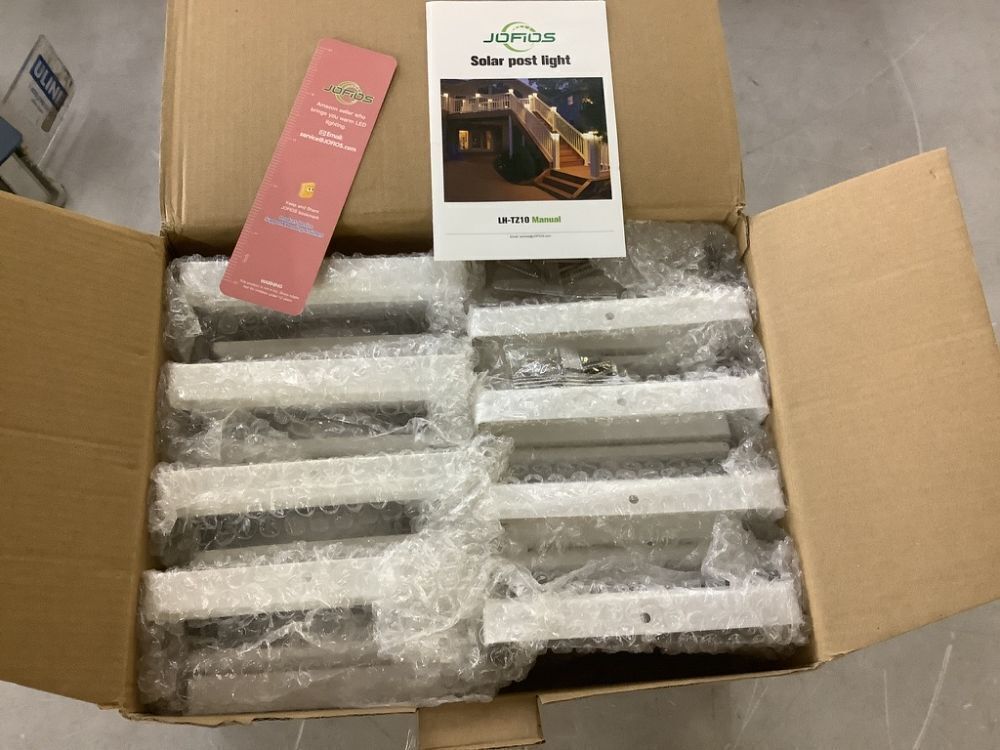 Outdoor Waterproof Solar Powered Deck Fence Post Lights Fit 4 in. x 4 in. Posts, 8-Pack - Image 2 - Lot 366JF