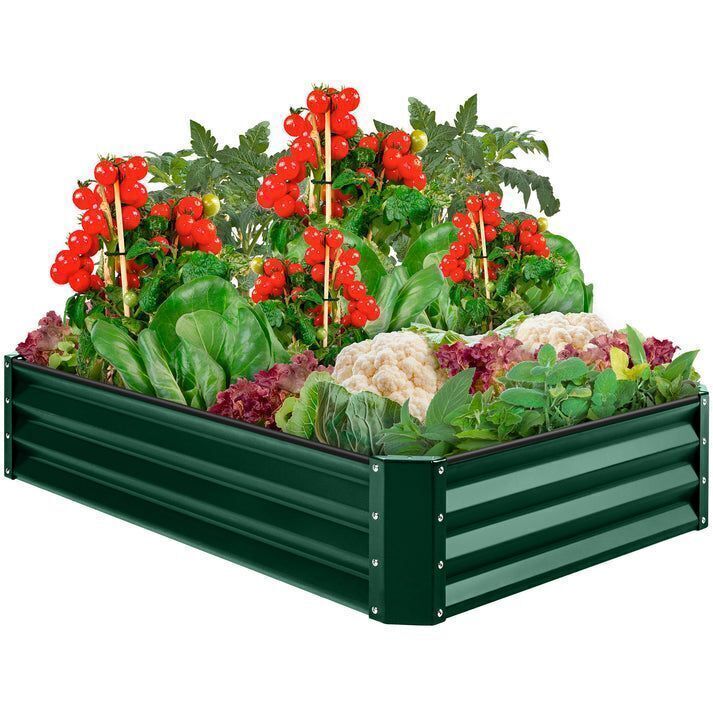 Outdoor Metal Raised Garden Bed for Vegetables, Flowers, Herbs - 6x3x1ft - Image 1 - Lot 371