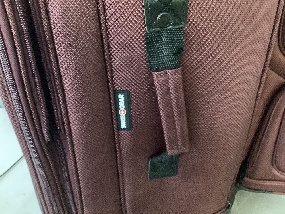 SwissGear Sion Softside Expandable Luggage, Merlot, 2 Piece Set - Image 4 - Lot 40JF