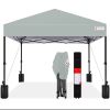 One-Person Setup Instant Pop Up Canopy w/ Case, 4 Weight Bags - 8x8ft - Thumbnail 1