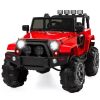 12V Kids Ride-On Truck Car Toy w/ 3 Speeds, LED, Remote, Bluetooth - Thumbnail 1