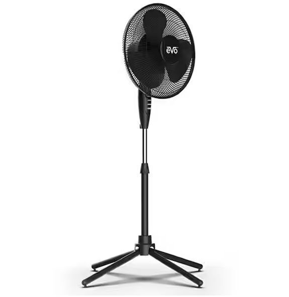Evo 16 in 3 Speed Aromatherapy Fan in Black with Wide Angle Oscillation - Image 1 - Lot 464JF