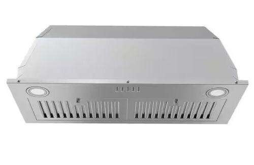 AKDY 30 in. 343 CFM Built-in Insert Kitchen Vent Ducted/Ductless Convertible Range Hood in Stainless Steel with Carbon Filter - Lot 115JF