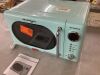 Nostalgia Retro 0.7 cu. ft. 700-Watt Countertop Microwave Oven in Aqua - Thumbnail 3