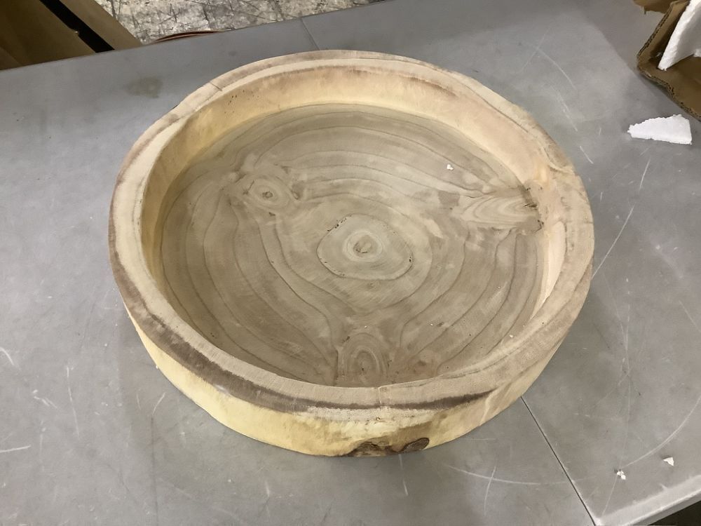 Storied Home Paulownia Wood Carved Decorative Tray - Image 1 - Lot 466JF