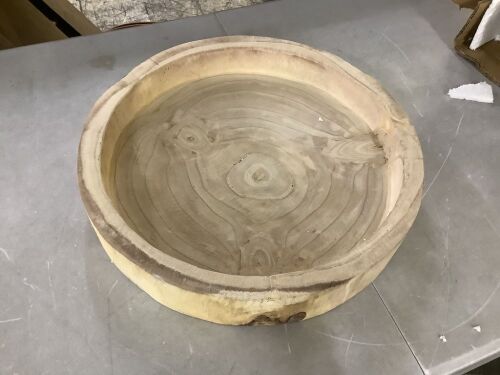 Storied Home Paulownia Wood Carved Decorative Tray - Lot 466JF