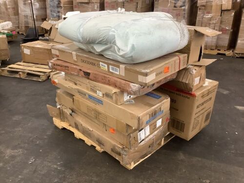 Salvage Pallet. Items Will Be Damaged and Incomplete. - Lot 712JF