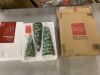 Set of 3 Pre-Lit Ceramic Tabletop Christmas Trees - Thumbnail 2