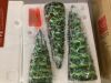 Set of 3 Pre-Lit Ceramic Tabletop Christmas Trees - Thumbnail 3