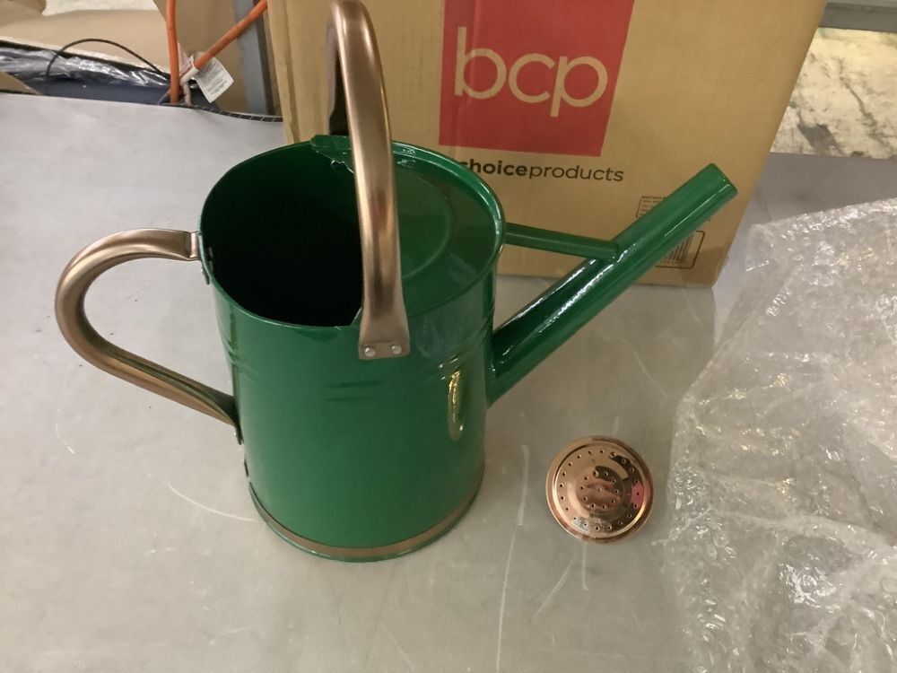 1-Gallon Galvanized Steel Watering Can w/ O-Ring, Top Handle - Image 3 - Lot 793