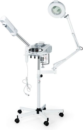 Funnylife 3 in 1 Aromatherapy Facial Steamer, 5X Magnifying LED Lamp, High Frequency Machine - Lot 63