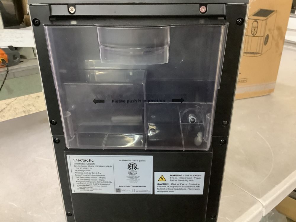 COWSAR 10.63 in. 44 lbs. Countertop or Portable Nugget/Pebble Ice Maker in Stainless Steel Silver - Image 7 - Lot 68JF