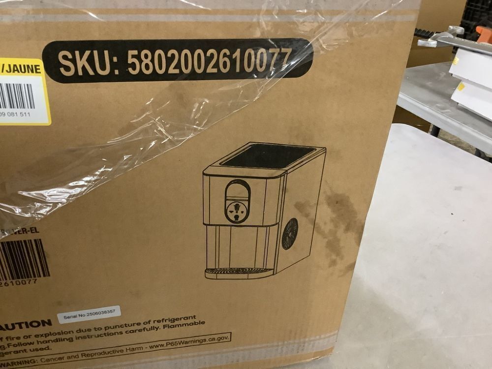 COWSAR 10.63 in. 44 lbs. Countertop or Portable Nugget/Pebble Ice Maker in Stainless Steel Silver - Image 9 - Lot 68JF