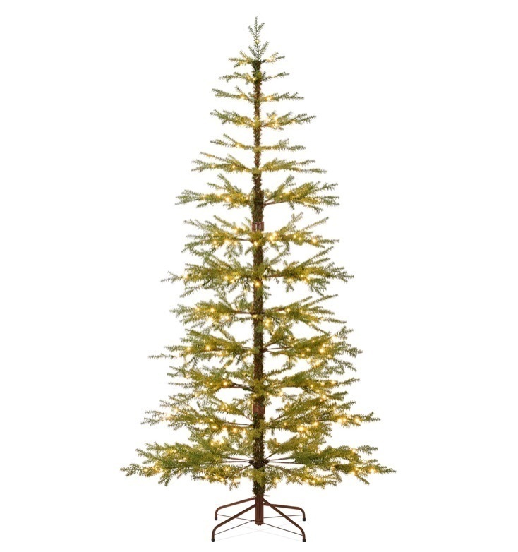 9 ft. Pre-Lit Sparse Christmas Tree w/ 2-in-1 LED Lights, Cordless Connection - Image 1 - Lot 312