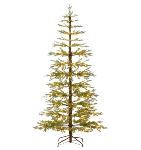 9 ft. Pre-Lit Sparse Christmas Tree w/ 2-in-1 LED Lights, Cordless Connection - Lot 312