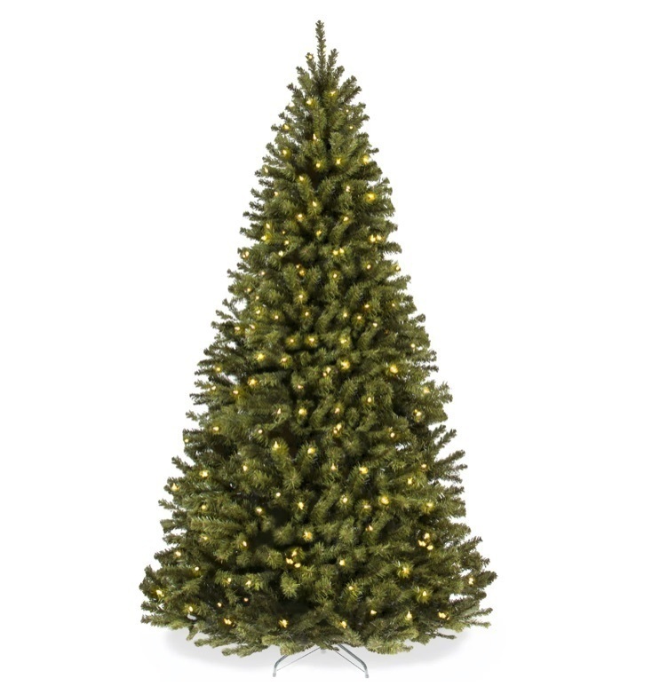 6 ft. Pre-Lit Artificial Green Spruce Christmas Tree, w/Easy Assembly - Image 1 - Lot 317